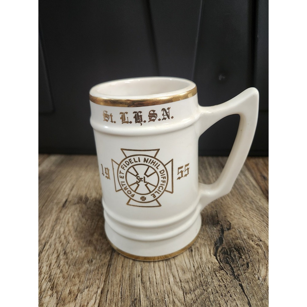 Vintage 1955 St Louis Lutheran High School North Class Mug Stein AP Austin